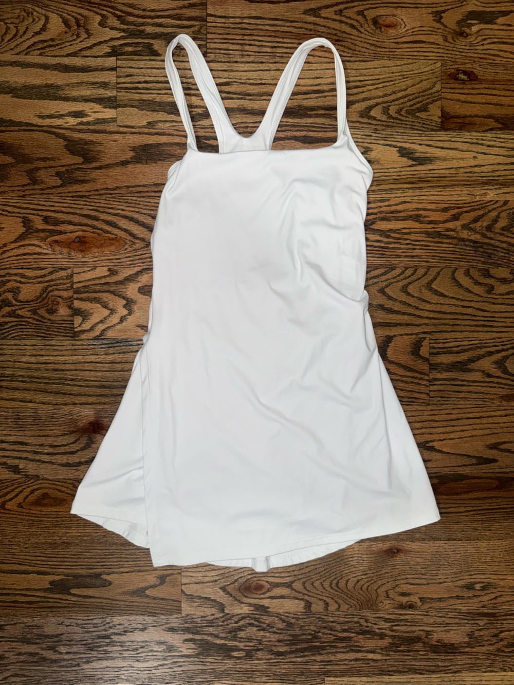 Women's White athletic dress.